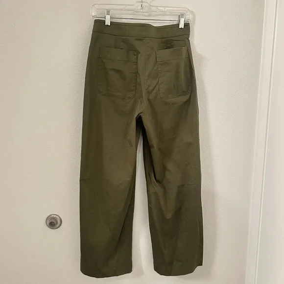 Aritzia The Group by Babaton Olive Green Walsh Wide Leg Pant size 6 women’s - Picture 11 of 11